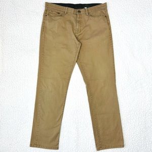 English Laundry Men's Tan Khaki Five Pocket Flat Front Jeans Stretch 36X31